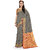 Ashika Cotton Silk Slate Grey Woven Gadwal Festive Saree for women with Blouse piece