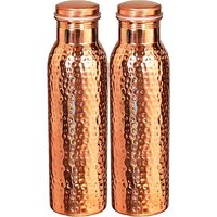 Hammered Dotted Copper Water Bottle 900ml Each