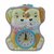ZEVORA Purple Two Puppies Coin Bank with Lock  Table Analog Alarm Clock