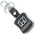 Premium Quality Leather Keychain Compatible for Car with Chrome Metal Locking Key chain