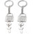 Faynci Love You Romantic Lock with Love Key Couple Key Chain for Gifting for Valentine Day/Birthday/Friendship Day