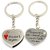 Faynci Two PC Quality Heart for You msg Couple Key Chain for Gifting Valentine Day/Birthday/Friendship Day