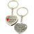 Faynci Two PC Quality Heart for You msg Couple Key Chain for Gifting Valentine Day/Birthday/Friendship Day
