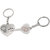 Faynci Inter Connected Love Heart Universal Key Couple Heart Key Chain for Gifting Valentine Day/Birthday/Friendship Day