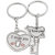 Faynci Miss You Heart Lock with Love You Universal Love Key Couple Key Chain for Gifting Valentine Day/Birthday/Friendship Day