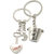 Faynci Romantic Bucket Love Heart Pair High Quality Couple Key Chain for Gifting Valentine Day/Birthday/Friendship Day