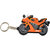 Faynci Yamaha Bike Logo Orange SyntheticPVC soft Key Chain