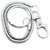 Faynci Silver Long Fine Snake Chain Clasp Key Ring Metal Waist Belt Hook Key Chain