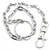 Faynci Silver Long Drawn Cable Chain Clasp Key Ring Metal Waist Belt Hook Key Chain