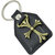 Faynci Golden Holy Jesus Cross with Leather  Religious Catholic Gift Key Chain