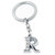 Faynci Alphabet R Metal Key Chain For Unisex with attractive Diamond