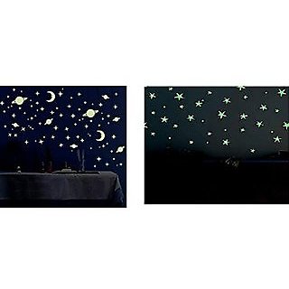 Buy Satya Vipal Pvc Night Glowing Radium Magic Galaxy Stars