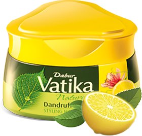 Dabur Vatika Naturals Dandruff Guard Styling Hair Cream - 140g (Pack Of 3)