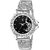 True Colors Black Peacock Dial Silver Strap Analog watch for Girls and Women Watch - For Women