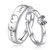 Heart Symbol of Forever Love Silver Polished Adjustable Couple Ring