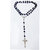 Men Style Vintage Rosary  Black Glass Beads Catholic Church Jesus On Cross Pendant Necklace For Men And Women