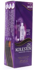 Wella Koleston Hair Colour Creme - Dark Brown 303/0 - 50ml (Pack Of 3)