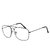 Royal Son Retro Square Spectacle Frame For Men And Women (RS0023SF|50|Transparent Lens)