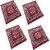 Ny Stores Polyester Beautiful Multicolour janamaz / prayer mat ( 24''x 24'' ) Pack of 4