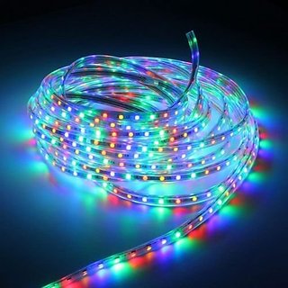 Buy 40 Meter Multi Color AC220V LED Strip SMD 5050 Flexible Light Waterproof Tape LED Light With Power Plug for outdoor garden Online @ ₹4000 ShopClues