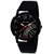Mark Regal Party Wear Round Black Leather Strap Analog Watch For Men
