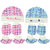 Neska Moda Baby Pink and Blue Mittens And  Booties with Cap Set 6 Pcs Combo 0 To 6 Months