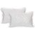 Manvi Creations Embroidered Cotton Pillow Cover Set of 2 White