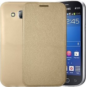 OPPO R1 Mobile Back Flip Cover Cases - golden