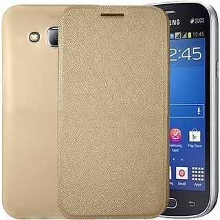 OPPO R1 Mobile Back Flip Cover Cases - golden