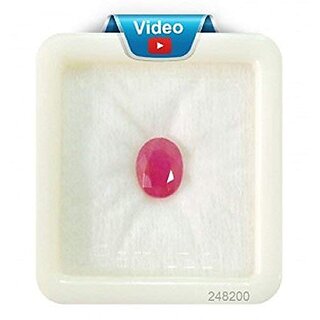                       Bhairawgems 8.50 Ratti Natural Certified Ruby/Manik Rashi Ratan Gemstone Top Quality Natural Ruby                                              