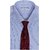 One Western - Mens Giza Cotton Slim Fit Formal Shirt Blue Candy Stripes
