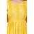 Gaba Creation Women Rayon Printed Angrakha Kurti Dress with palazzo- Yellow