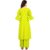 Gaba Creation Fancy and trendy kurti with a Plazzo for women-Yellow and green