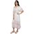 Gaba Creation Stylish Off Shoulder White Dress For Woman/Girls