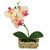 ZEVORA Pink Love 8 Inch Artificial Plants for Indoor/Outdoor Home, Office, Garden Lawn Decoration with Pot