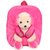 Aliado Faux Fur Pink Coloured Zipper Closure Backpack