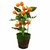 ZEVORA Orange Papaya Fruit 9 Inch Artificial Tree for Indoor/Outdoor Home, Office, Garden Lawn Decoration with Pot