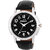 Radius by Smartshop16 Black Leather Strap R-43 Round Dial Casual Watch - For Men