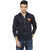 Campus Sutra Men's Blue Hooded Sweatshirts