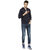 Campus Sutra Men's Blue Hooded Sweatshirts