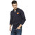 Campus Sutra Men's Blue Hooded Sweatshirts