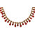 Kord Store Party Wear Golden and Maroon Traditional Jewellery Necklace Set with Earrings for Women Girls.