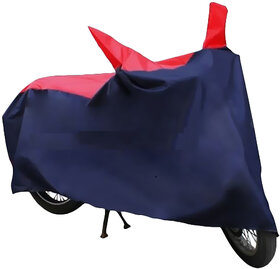 HMS Two wheeler cover with mirror pocket for Honda Dream Yuga -Colour RED AND BLUE