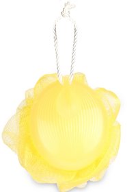 Gorgio Professional Lemon Yellow Loofah with handle grip