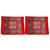 IDOLESHOP Velvet Prayer Mat (Maroon, Gold, Medium)