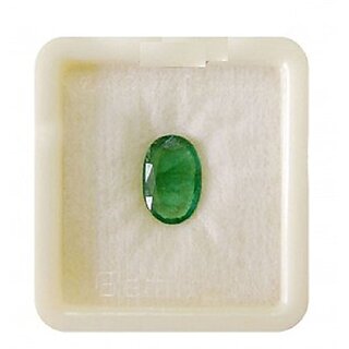                       Bhairaw gems Certified 7.25 Ratti Natural Emerald Gemstone (Panna) for Men and Women                                              