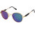 Arzonai Pento Oval Gold-Green UV Protection Sunglasses |Frame For Men & Women [MA-553-S3 ]