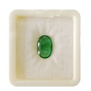 Bhairaw gems Certified 4.25 Ratti Natural Emerald Gemstone (Panna) for Men and Women