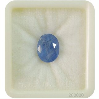                       Bhairaw gems 6 Carat Best Quality Blue Sapphire Neelam 100 ORIGINAL CERTIFIED NATURAL GEMSTONE A+ QUALITY                                              