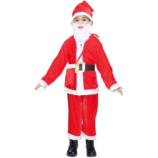 Kaku Fancy Dresses Santa Clause Christmas Day Costume